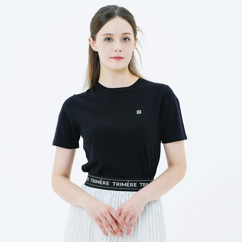 트리메르 여성 골프 기능성 쿨링 냉감 와펜 니트 반팔 티셔츠 129,000원