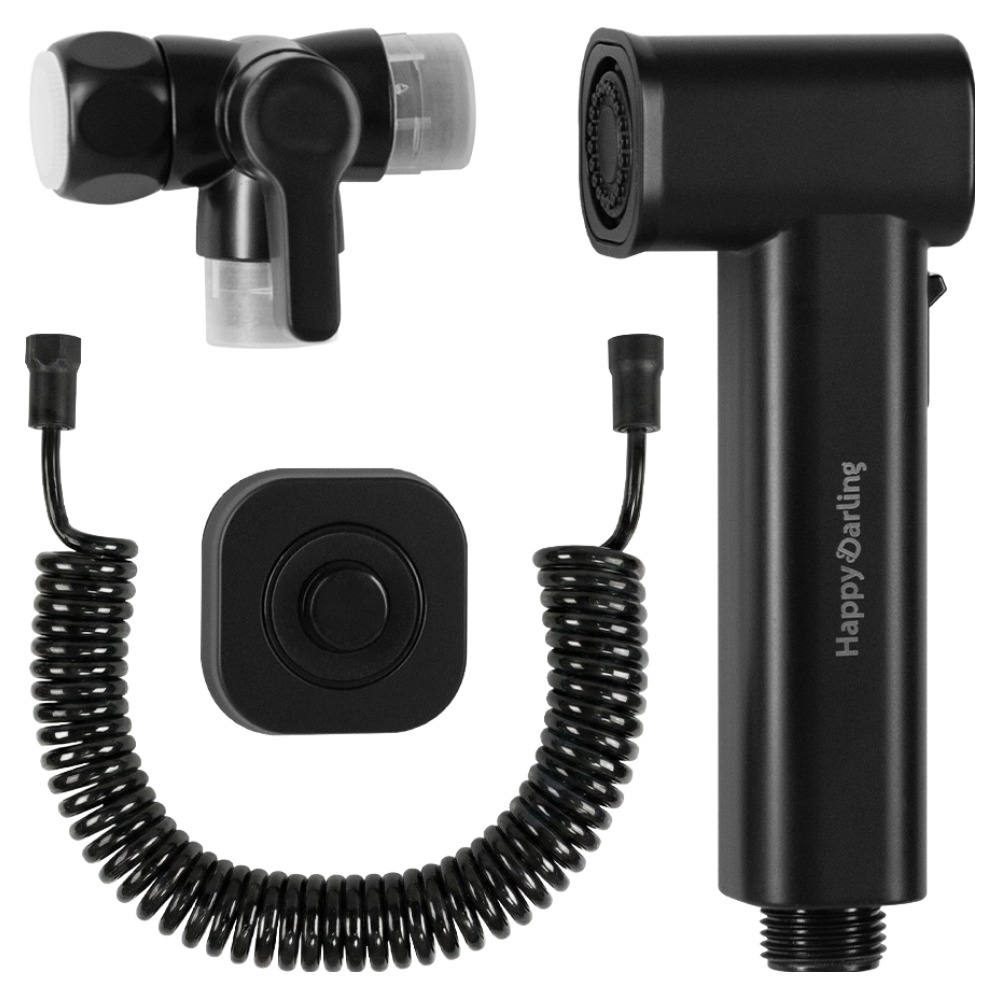 해피달링 다용도 욕실 스프레이건 베란다 호스 청소건 세트, 블랙 19,900원