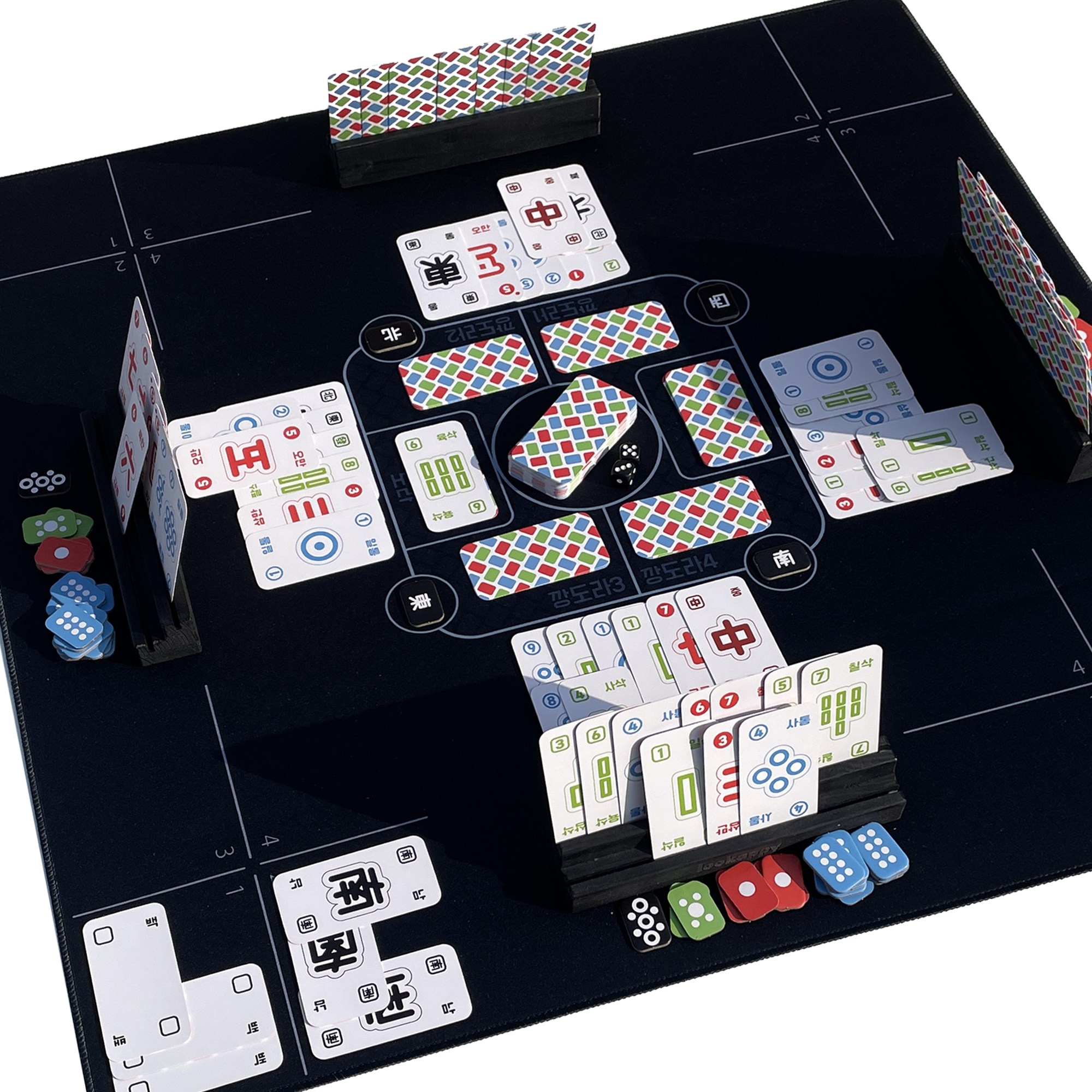 루캐피 쉽작 매트 홀더 세트 입문 마작 전략 카드 커플 일본 전통 리치마작 게임 휴대용, 1개 49,900원