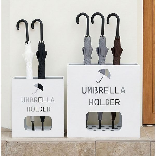 병원 카페 미용실 풀메탈 직사각 공간활용 디자인 우산꽂이 특대형 22구, 블랙, 1 55,200원