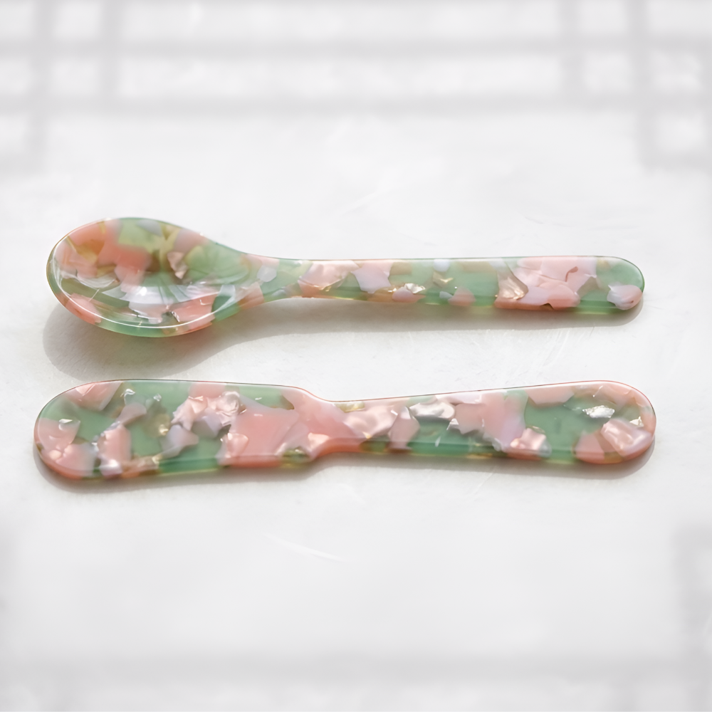 디얼리 3색 자개 커트러리 티스푼 버터나이프 2p 세트, 티스푼+버터나이프, 핑크, 1세트 6,900원