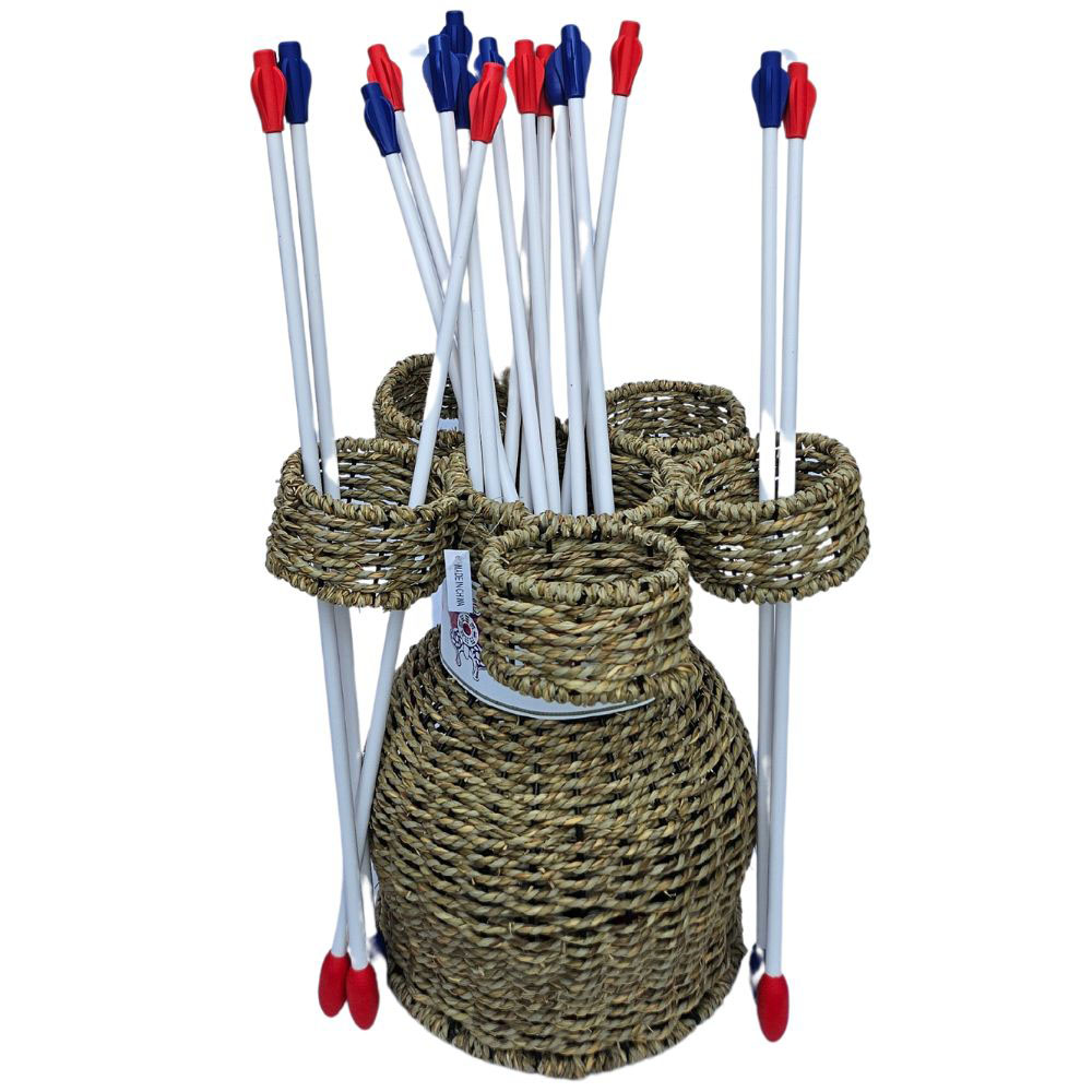 전통투호놀이세트(짚풀) / 투호통+화살20개 민속놀이 추석 설날 명절 체험학습 실내 실외 단체 어린이완구 어르신 게임 150,000원