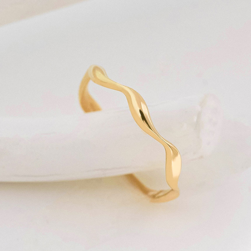 제이로사 14k 18k 니아 심플 웨이브 레이어드 금반지 276,000원