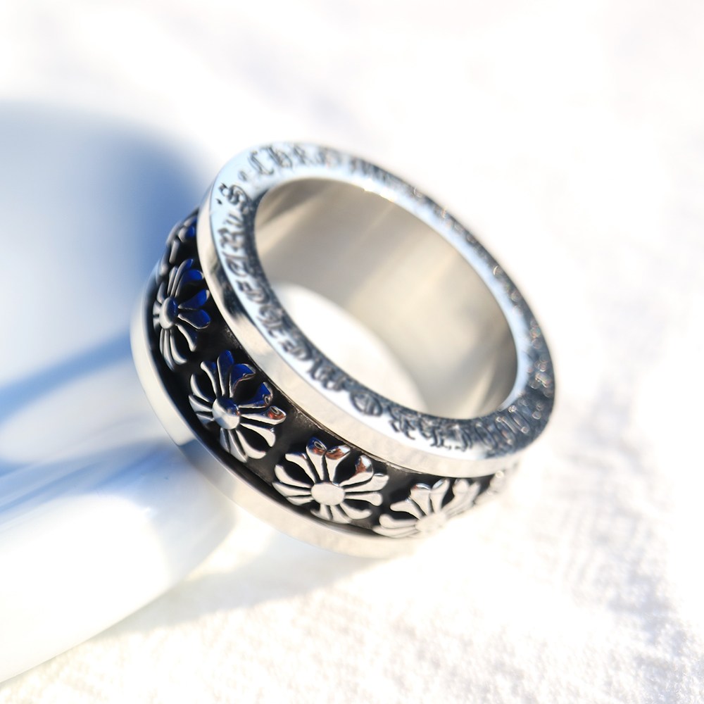 노이드비 남성용 써지컬스틸 두꺼운 돌아가는 측면 레터링각인 반지 15,900원