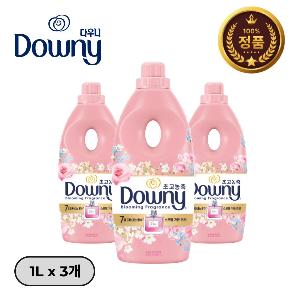 다우니 섬유유연제 향수 컬렉션 스프링 가든 러브 본품, 1.05L, 3개 22,900원