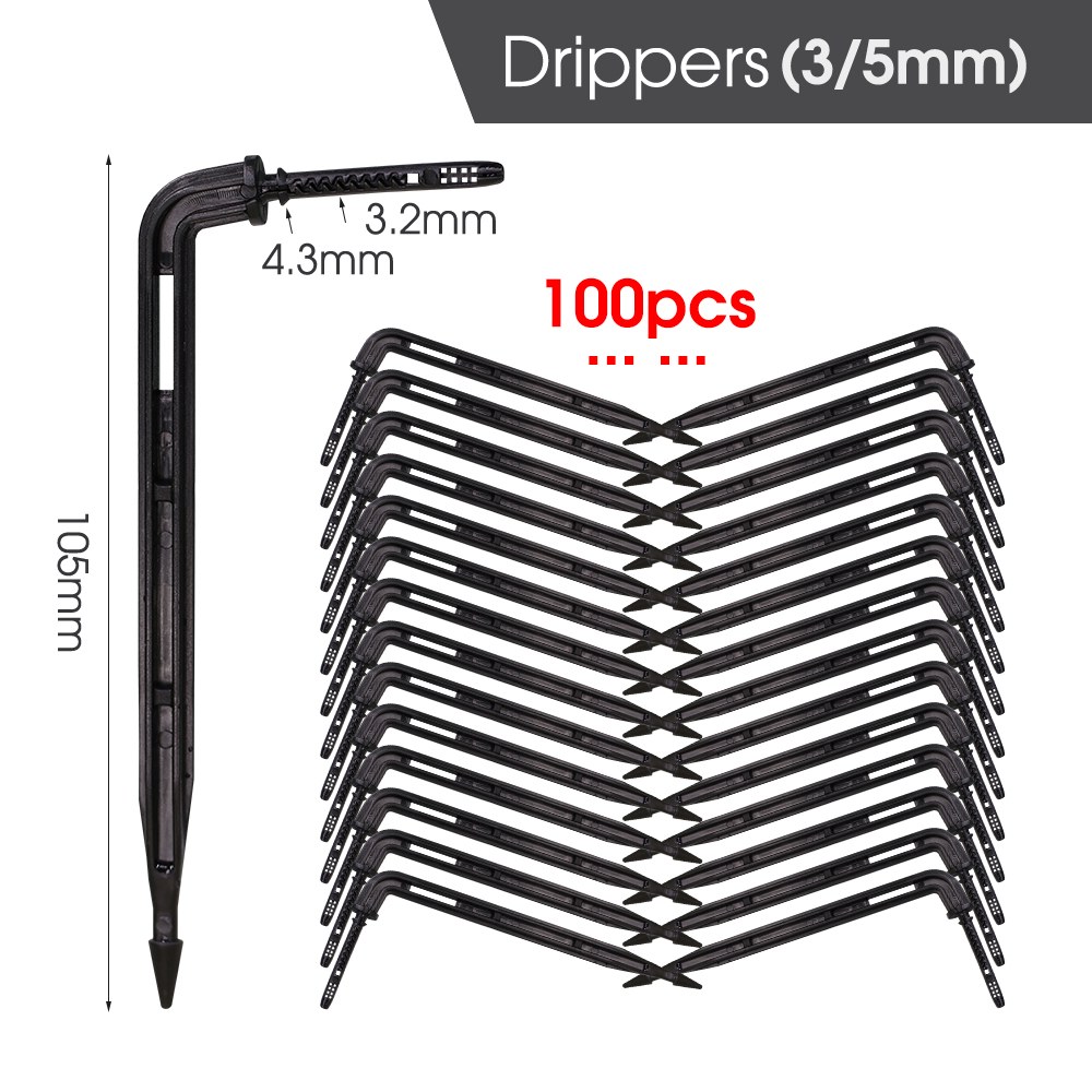 MUCIAKIE 100-10M 4/2-Way 8L 드립 스프링클러 관개 화분 도저 송신기 심기 키트 시스템 급수 화살표 12,200원