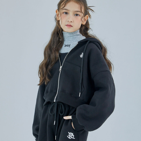 베리드 여아용 기모 크롭 후드 집업 56,530원