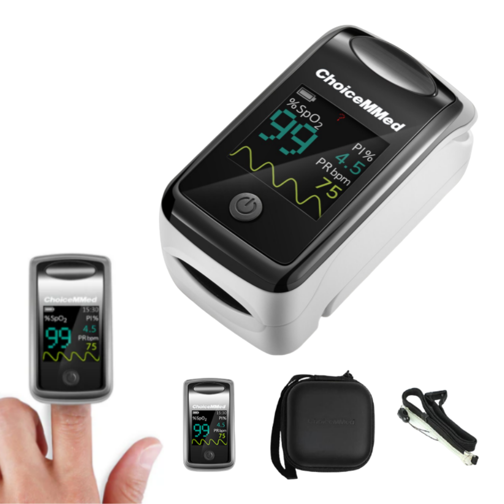 고급형 의료용 산소포화도 측정기 펄스 옥시미터 맥박 SPO2기계 휴대용 가정용 병원용 검진용 진찰용 초이스메드 CI216 의료기기, 1개, 1세트, 현재가 114,000원
