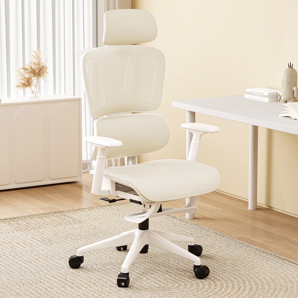 투에스리빙 풀메쉬 인체공학 3D 허리 편한 게이밍 컴퓨터 의자, 베이지B 89,900원