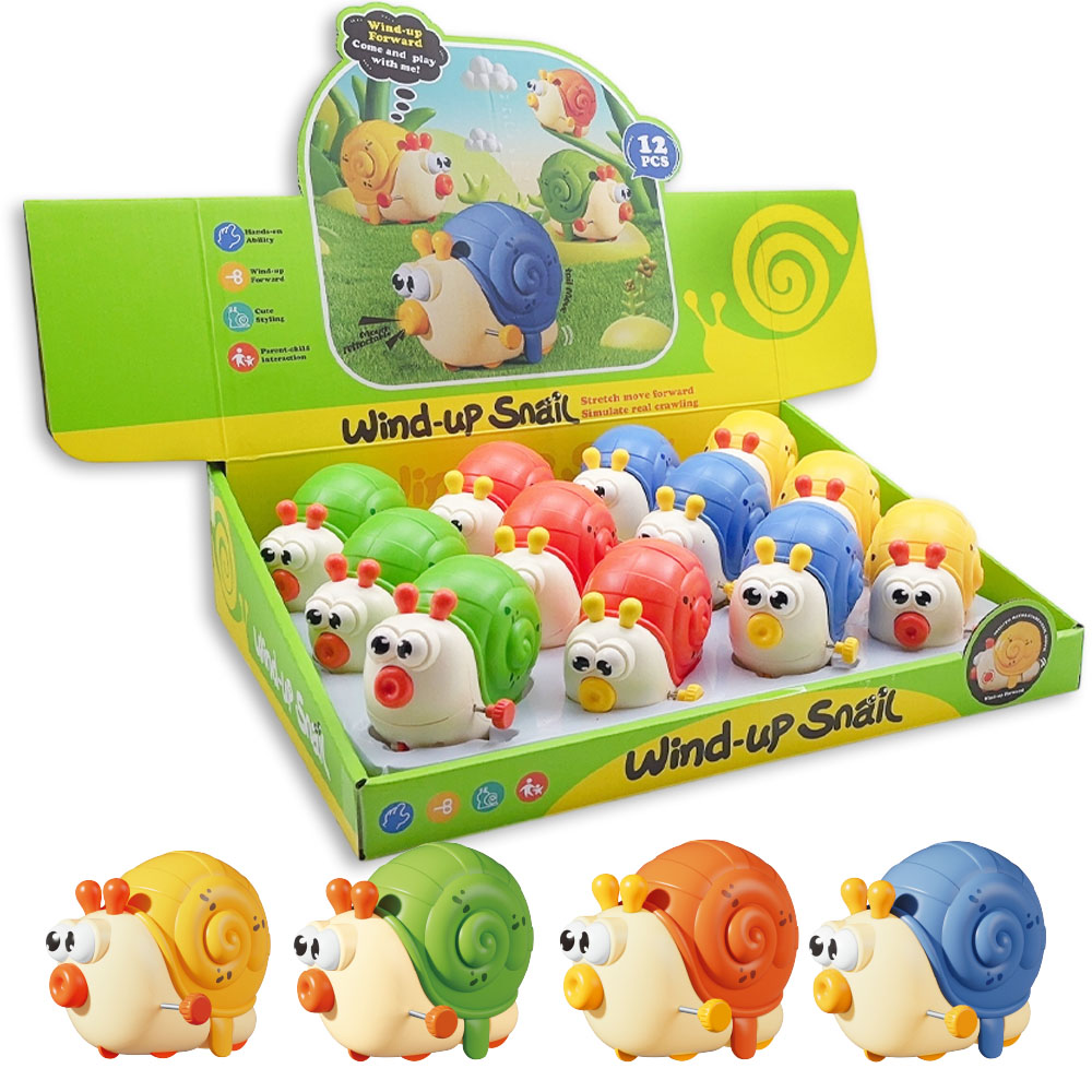 토이즈데이 누르면 쌩쌩! 빠른 달팽이 장난감 유아 소근육 발달 선물, 1박스, 4색 균일혼합 12개 38,400원