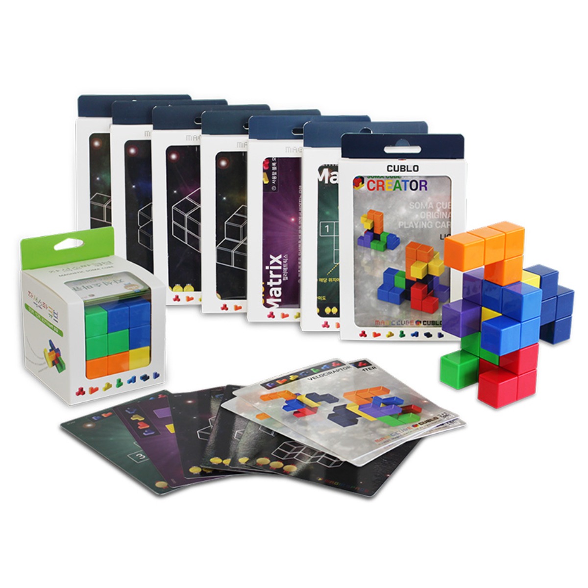 매직큐브 큐블로 국산 자석블럭 자석소마큐브 + 7종 퍼즐카드 73,800원