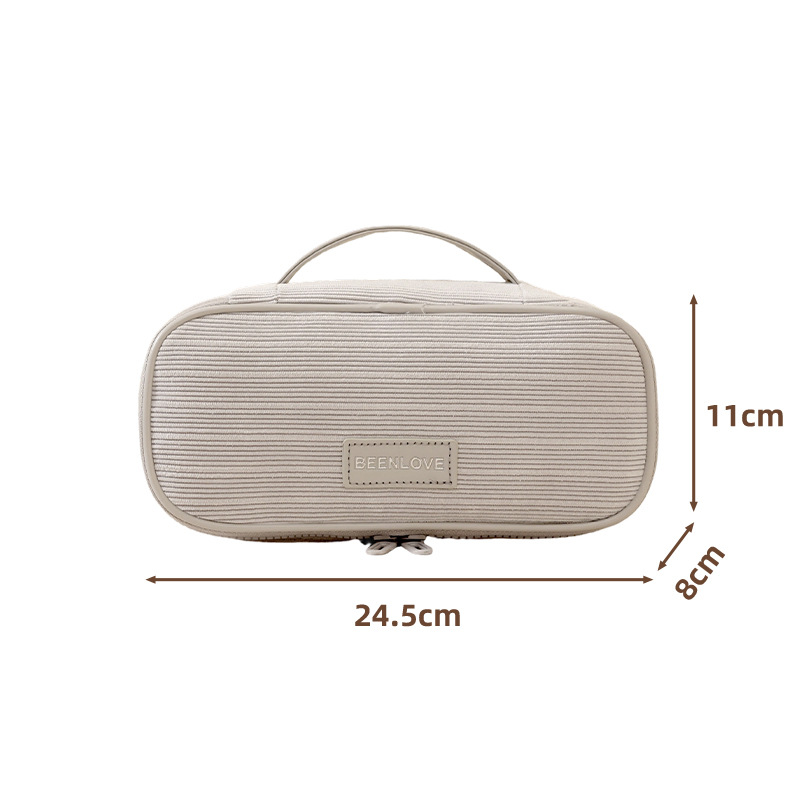 화장품파우치 코듀로이 핸들형 파우치 대용량 수납 가방 휴대용 세면가방 18,900원