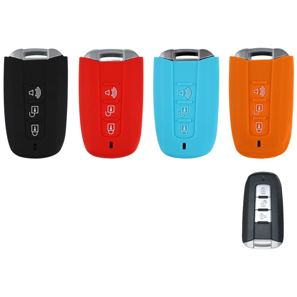 바이어블 1+1 쌍용 3버튼 실리콘 렉스턴W 코란도C 코란도투리스모 스마트 키 케이스, 블랙+레드 9,900원