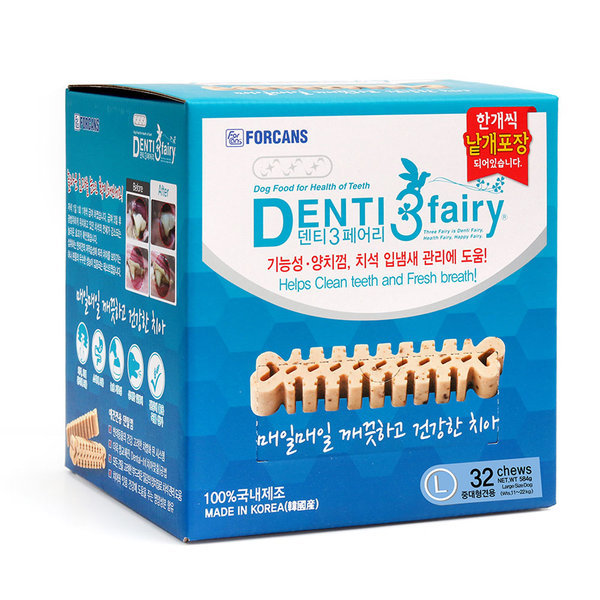 [45종선택 사은품] 포켄스 덴티페어리 디스펜서 L사이즈 대형견용 치아치석관리 32,000원