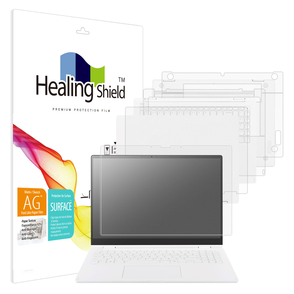 힐링쉴드 LG 그램 프로 360 2025 16T90TP 16TD90TP 항균 종이질감 블루라이트차단 액정보호필름1매 외부3종 58,320원