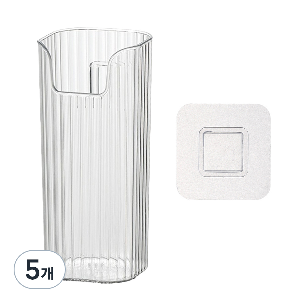 조이베리 다용도 우산꽂이 스토리지 박스 + 접착시트 1P, 투명화이트, 5개 15,950원