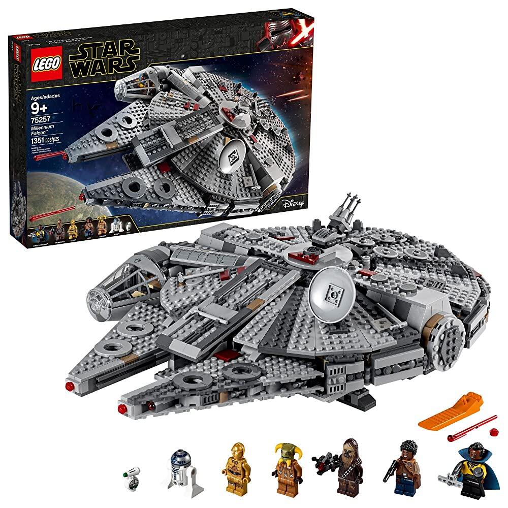 LEGO 스타워즈 밀레니엄 팔콘 75257 빌딩 세트 - 핀, 츄바카, 란도 칼리시안, 부올리오, C-3PO, R2-D2, D-O 미니 피규어가 있는 우주선 모델, 라이즈 오브 397,800원
