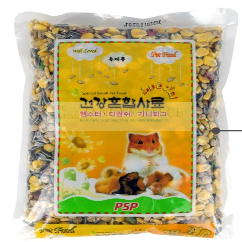 재넌 햄스터 건강 곡물사료 600G 기니피그 햄스터 먹이 사료 햄스터키우기 친칠라 2,350원