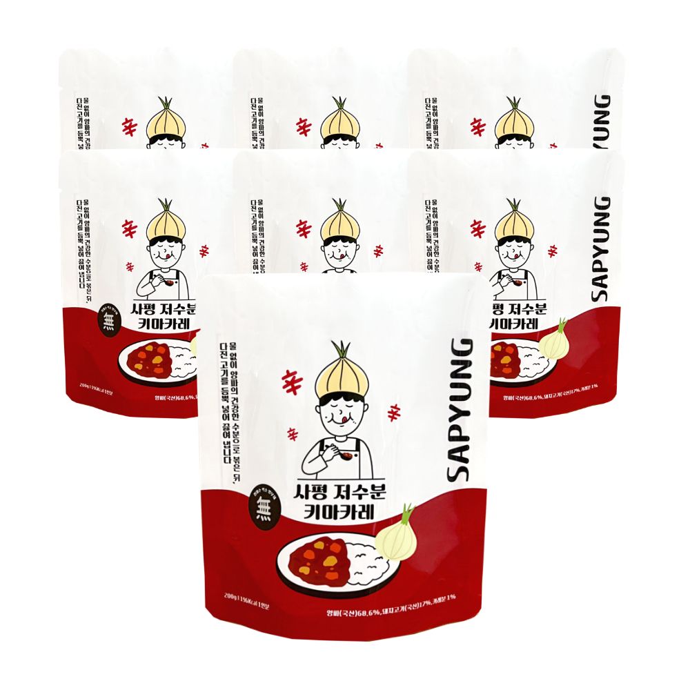 사평 물없이 양파로 만든 저수분 키마카레 매콤한맛 일본카레, 7개, 200g 43,900원