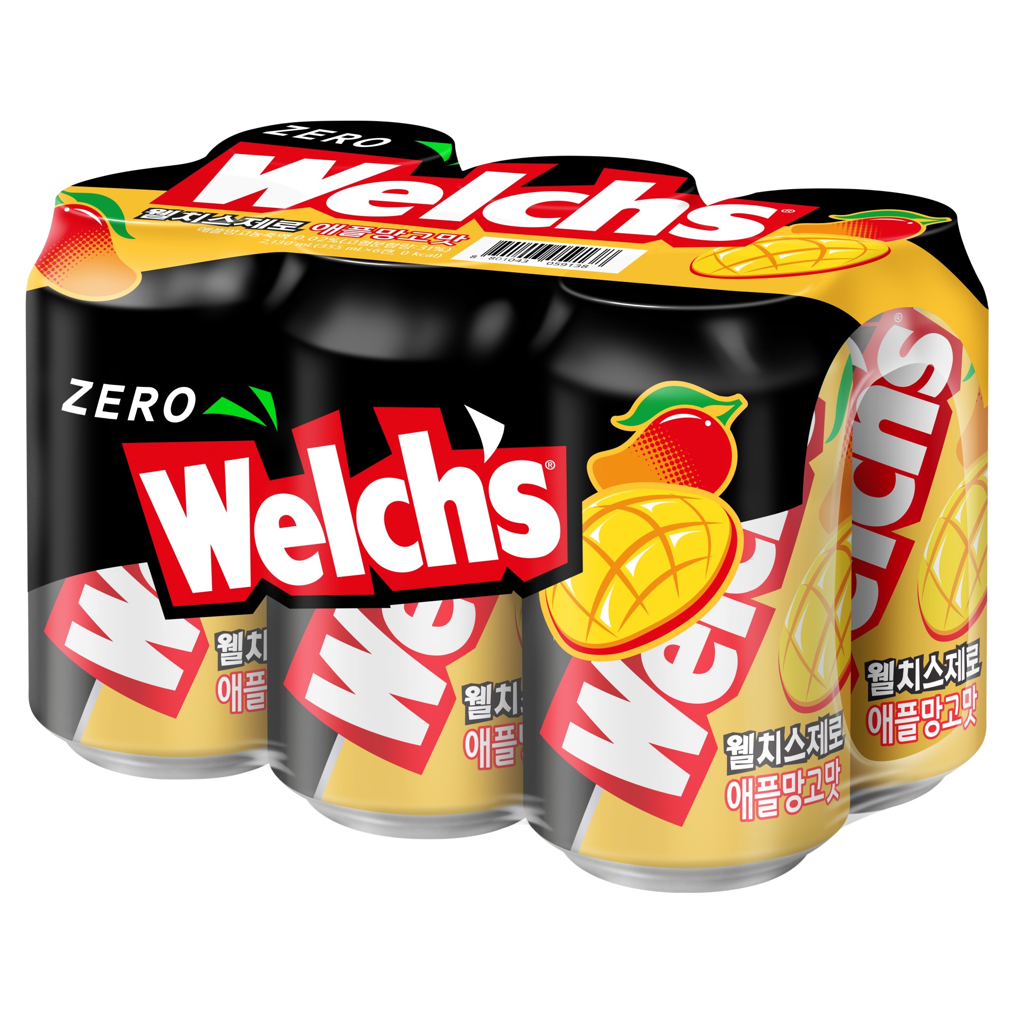 웰치스 제로 애플망고맛, 6개, 355ml 5,460원