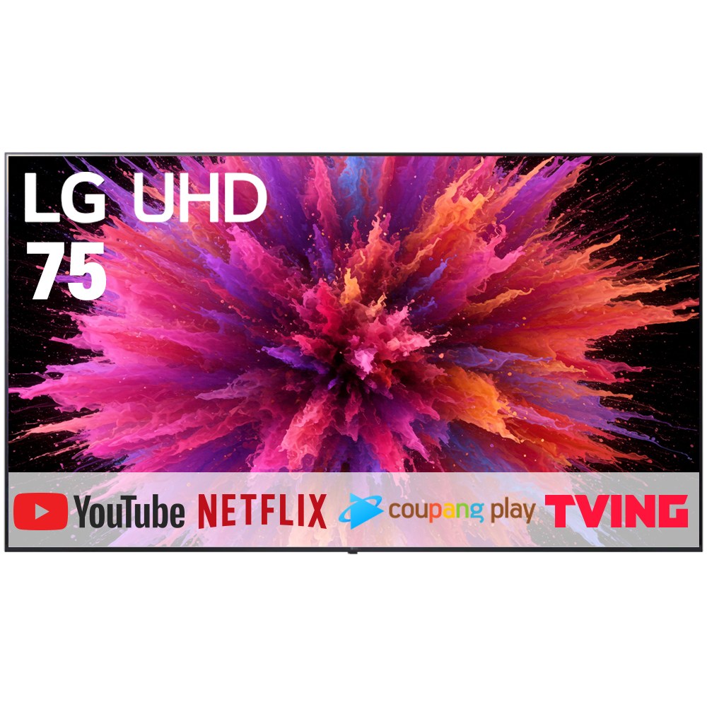 LG전자 75인치 최신형 슬림베젤 4K UHD LED 울트라 TV 미러링 OTT 사용가능 75UT7000 1,019,000원