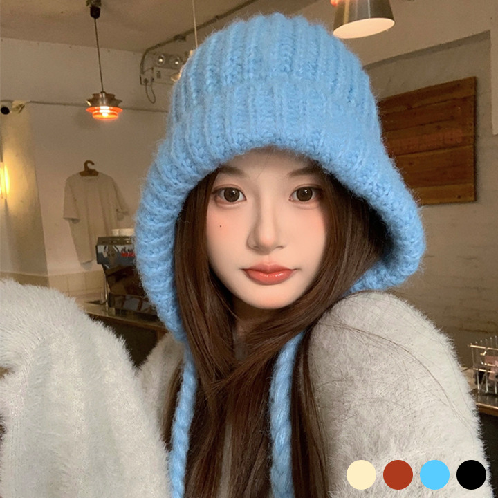 얼굴작아보이는 바라클라바 넥워머 청순 패션 방한모자 울니트, 1개, 버건디 16,900원