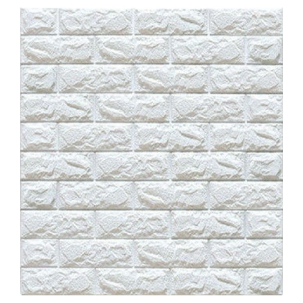 지코_이지고 3D 폼 자체 접착 방수 단열 벽돌 패턴 벽지, 화이트, 1개 19,300원