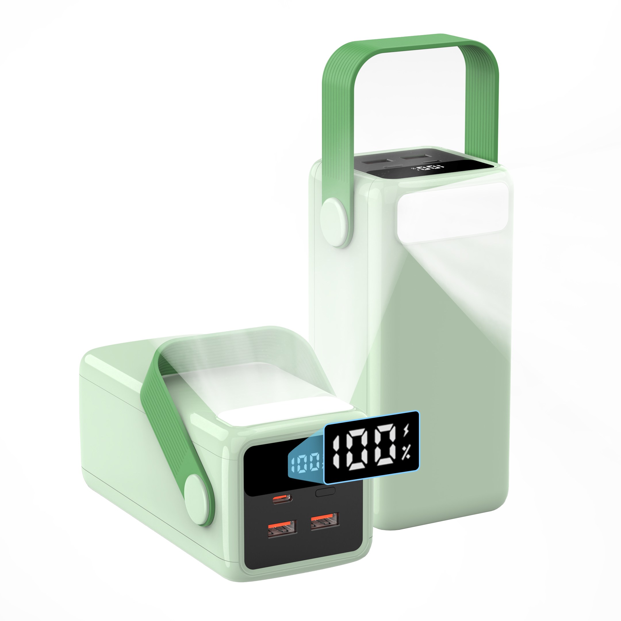 PIUJJA 대용량 고속충전 PD 22.5W QC 3.0 LED조명 차박용 멀티단자 캠핑용 보조배터리 50000mAh 29,900원