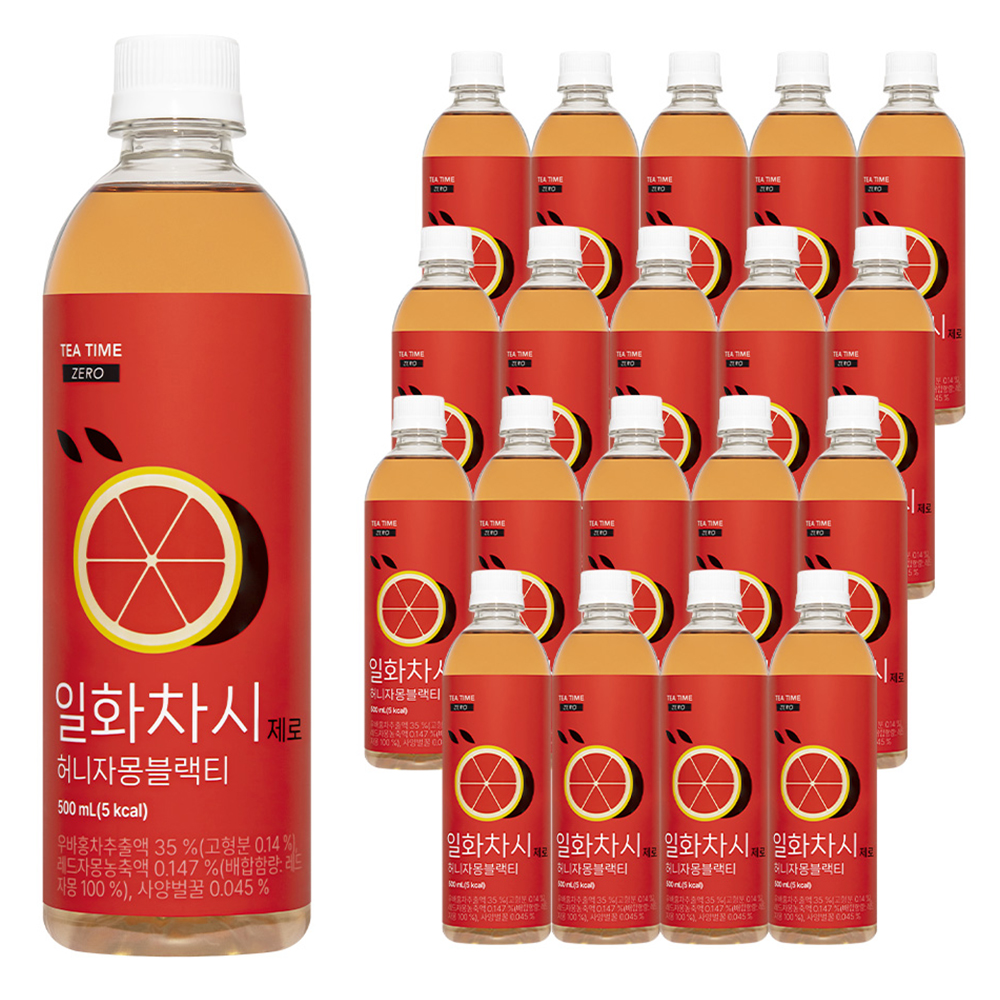 일화차시 제로 허니자몽 블랙티, 20개, 500ml 16,900원