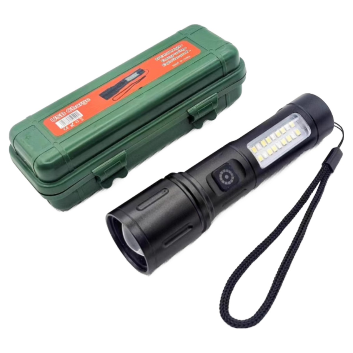 멀티멀타 LED 전문가용 줌 써치 후레쉬 랜턴 2in1 충전식, 1개 12,000원