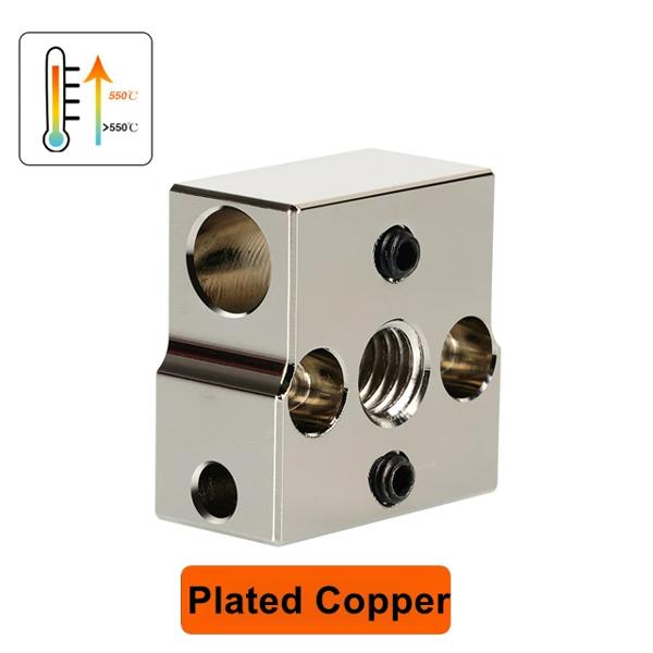 Creality CR-6 SE/CR 6 Max SE 3D 프린터 부품용 고온 도금 구리 및 알루미늄 히트 블록, CR6 SE 히터 블록 10,620원