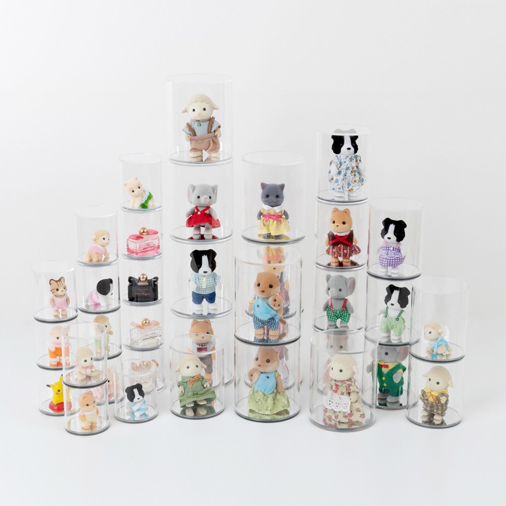 투명 원형 피규어 미러 케이스, 1개 33,000원