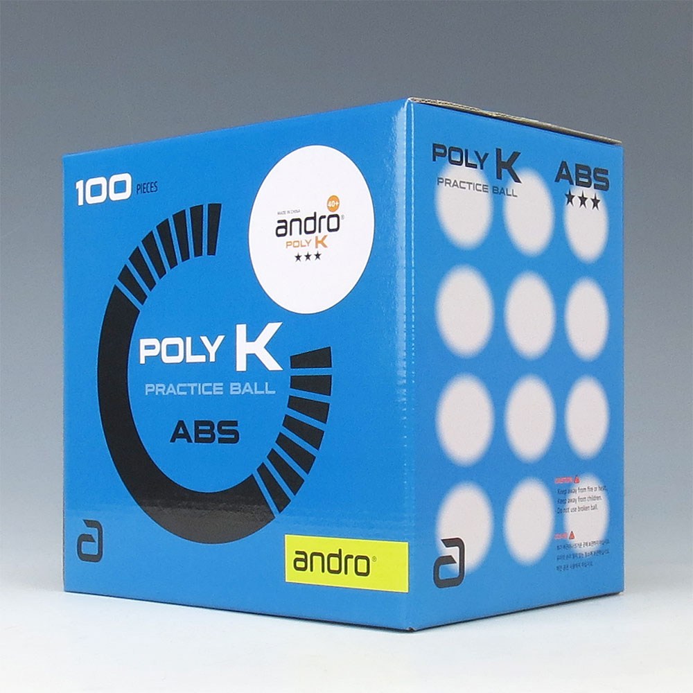 [andro] - 3성 ABS 연습구(100입) / 안드로탁구연습구 15,000원