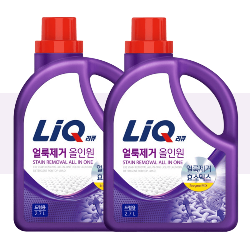 리큐 세탁세제 얼룩제거 올인원 드럼용, 2.7L, 2개 20,890원