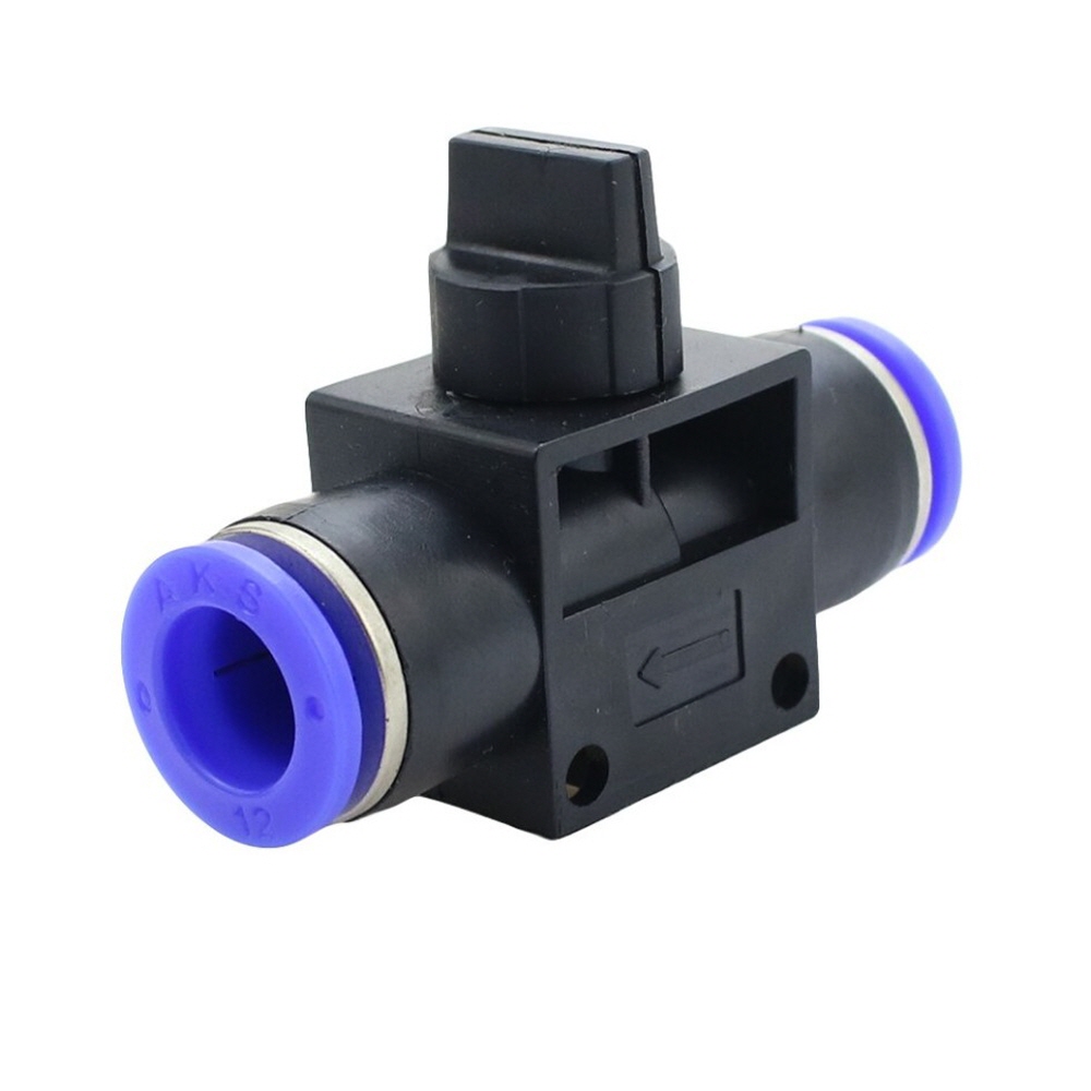 에어밸브 원터치 에어피팅 유공압휘팅 HVU, 1개 3,600원