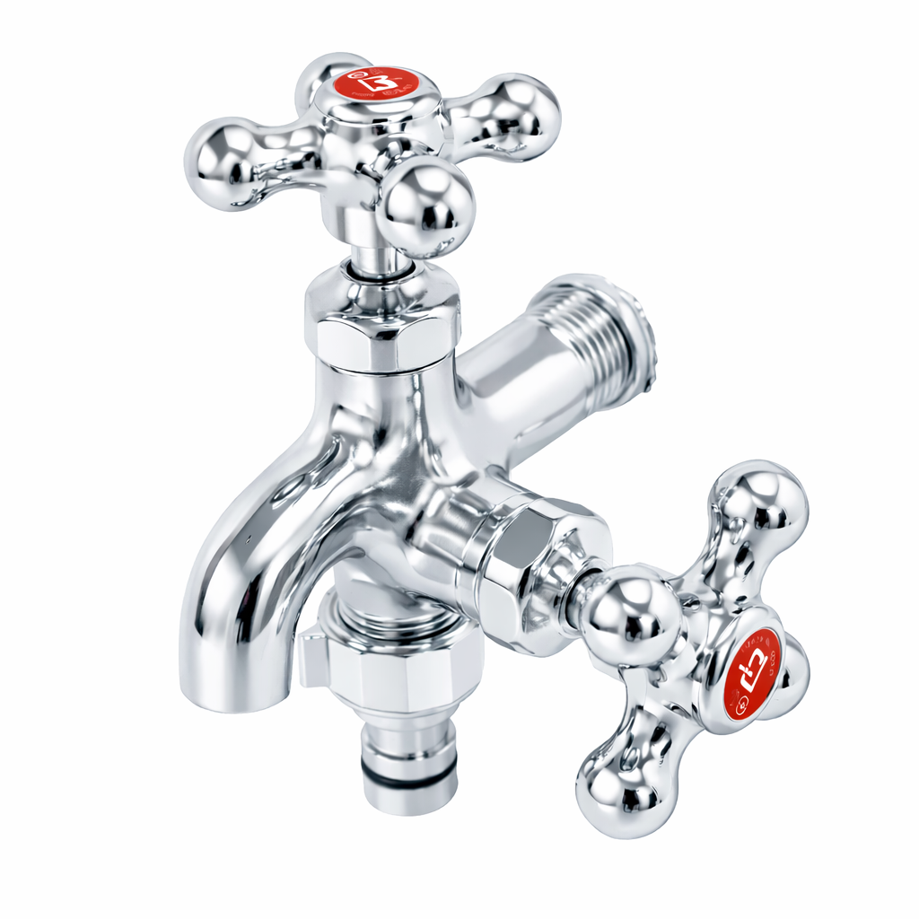 비욘드퍼니싱 국내생산 두갈래 가로 수도꼭지 KC, 1개 13,490원