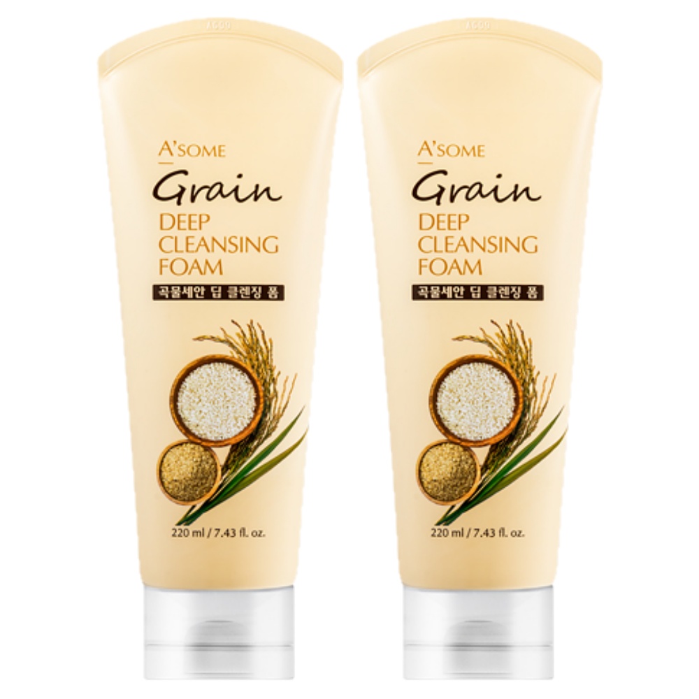 ASOME 곡물세안 딥 폼 클렌징, 220ml, 2개 8,900원