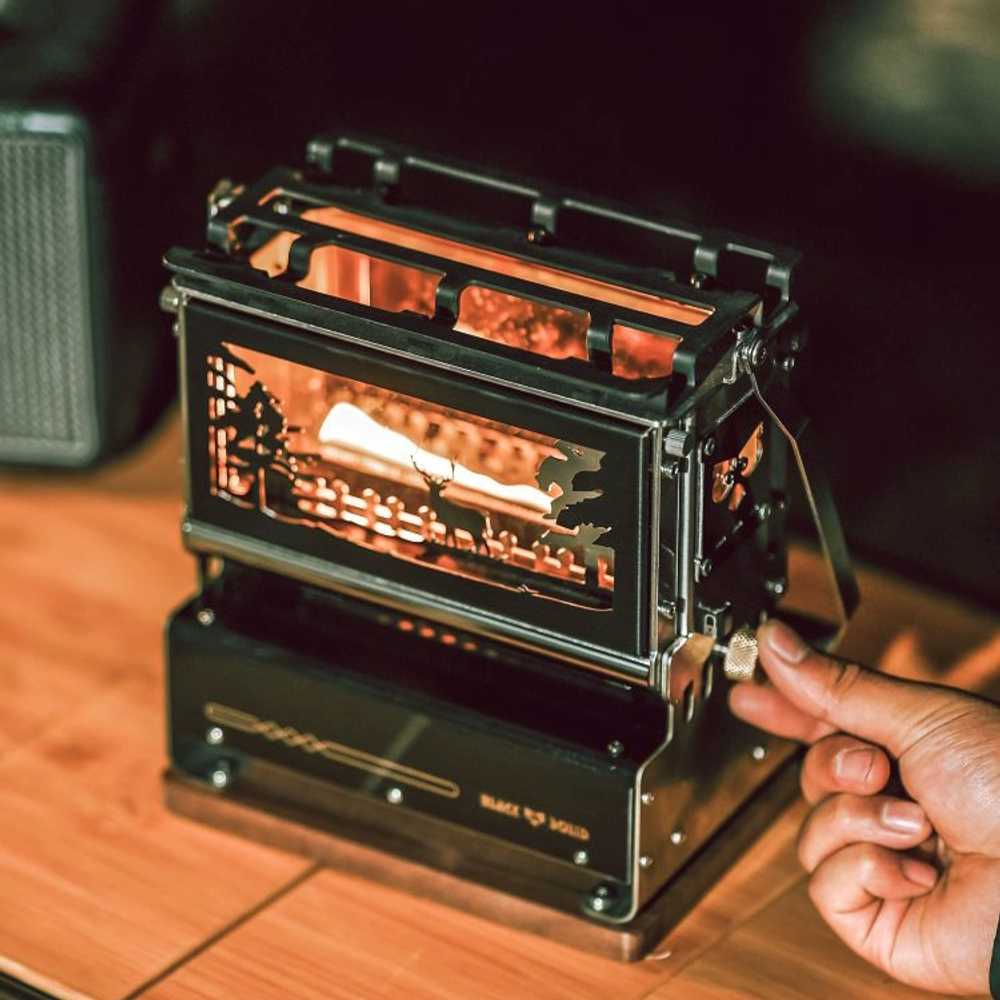 불멍 감성 휴대용 난로 블랙솔리드 미니 아이언 스토브 난로 284,800원