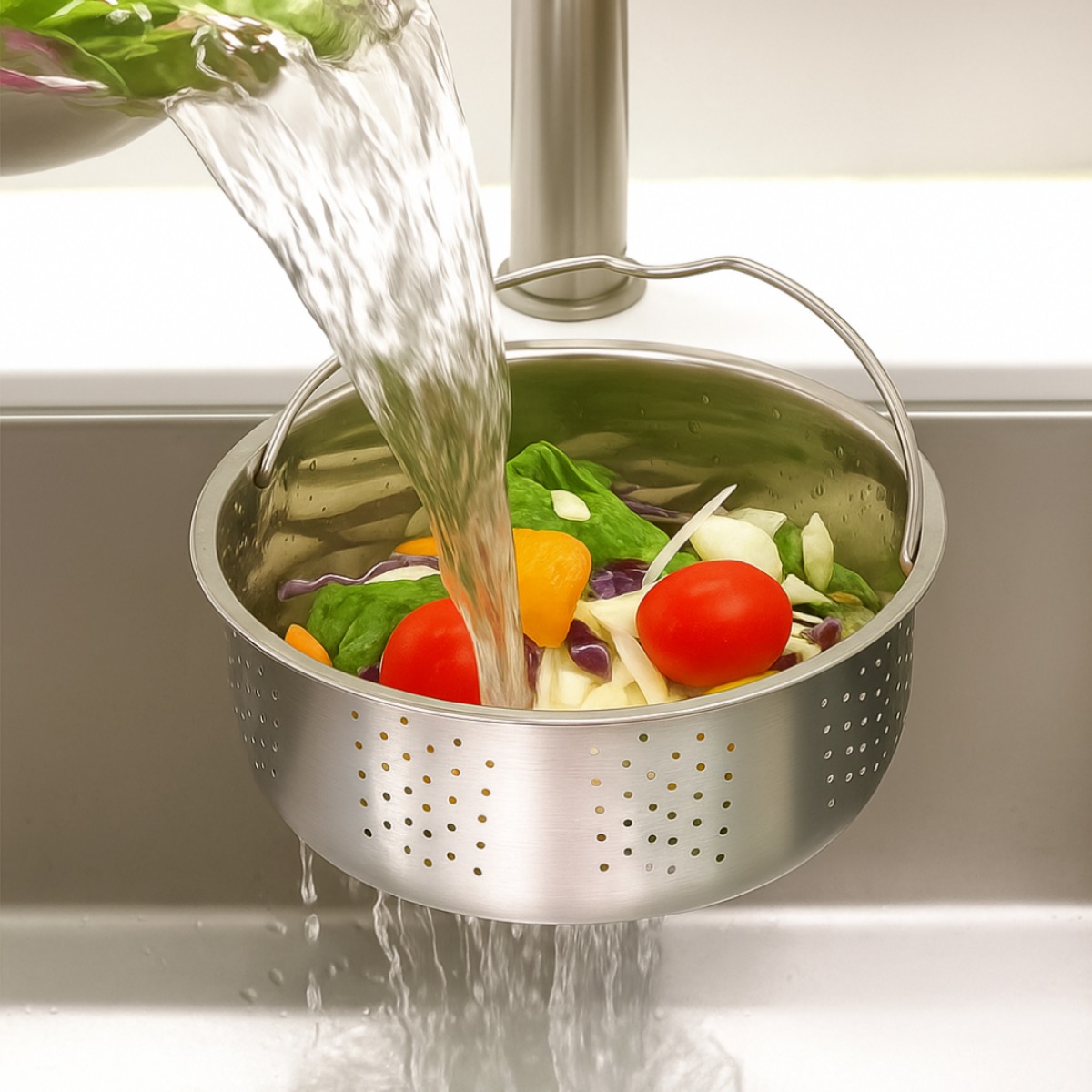 라라마을 업그레이드 304 스텐 대용량 싱크대 음식물 거름망, 1개, 1개입 15,500원