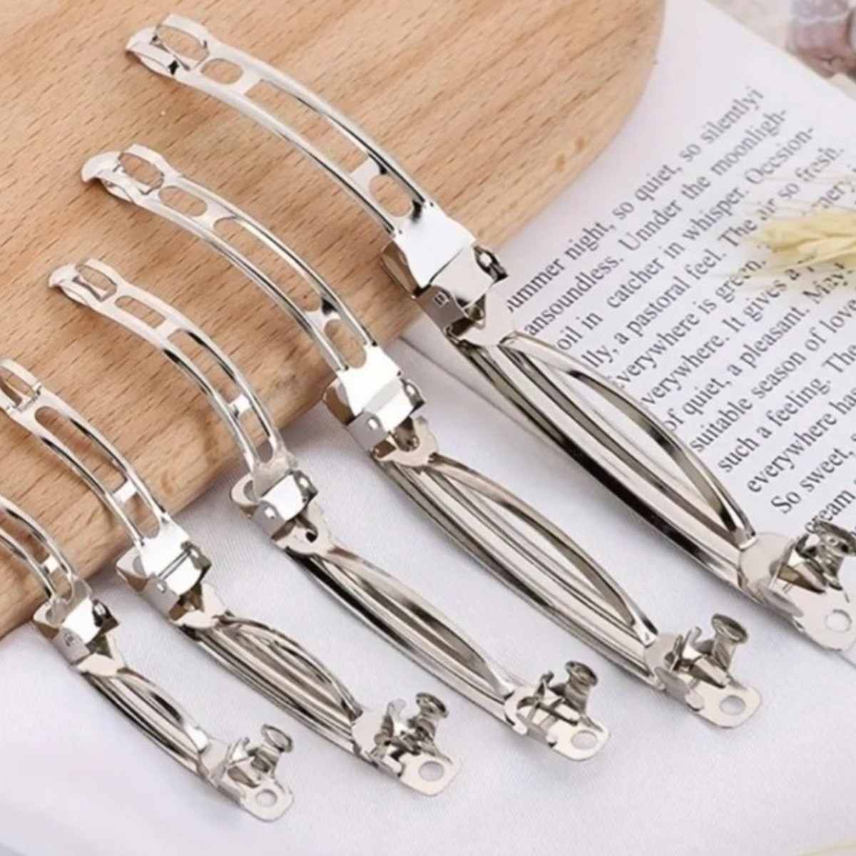 초롱핀아 헤어자동핀대 부자재 20p세트(10cm-10p,8cm-10p) 11,900원