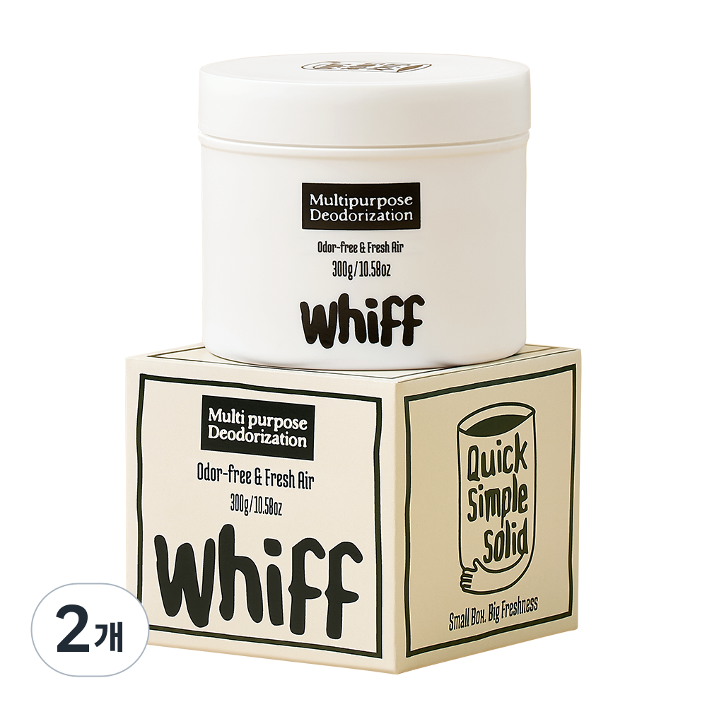 WHIFF 위프 탈취제 화장실 집안 방 홀애비 실내 악취 냄새 탈취제 제거제 천연 편백 오일 함유, 300ml, 2개 29,900원
