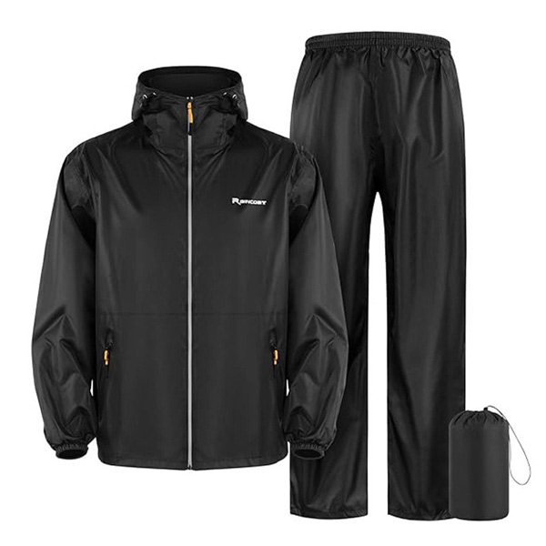 TMEI 상표등록제품 골프 비옷 남성골프우의 세트 우비 방수 방풍 골프레인슈트 오토바이 비옷 상하세트, 블랙3XL, 1개 27,900원