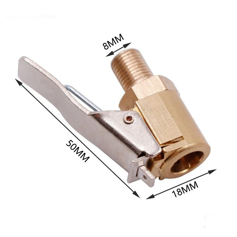 자동차 공기 펌프 스레드 노즐 어댑터 8MM 타이어 휠 척 팽창기 밸브 클립 클램프 커넥터 6,000원