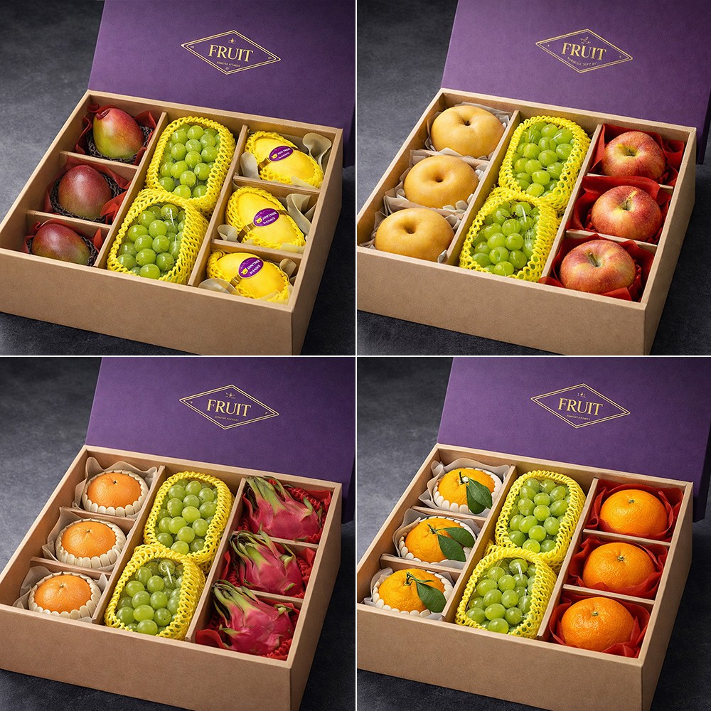 [프리미엄 혼합 과일선물세트] 사과 배 샤인머스켓 애플망고 골드망고 자몽 용과 등 다양한 구성, 1개 95,900원