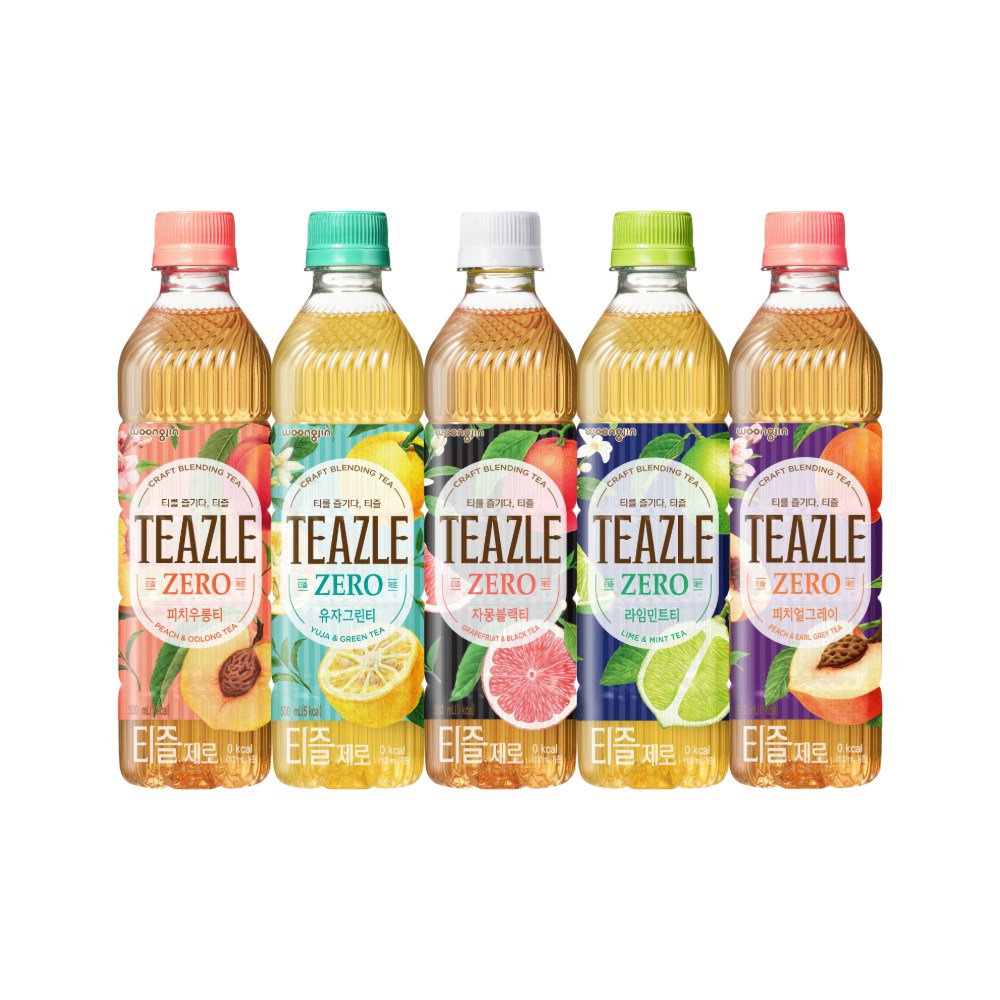 티즐 제로 5종 모음(유자그린티/라임민트/블랙자몽티/피치우롱티/피치얼그레이) 총, 현재가 30,900원