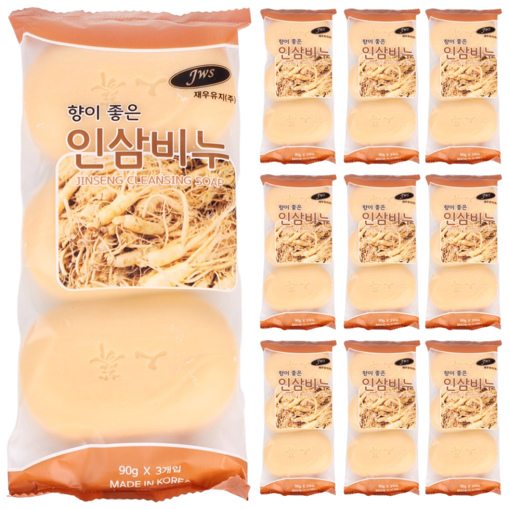 향이 좋은 미용비누 3P 인삼 (95x210x20, 90g), 90g 14,900원