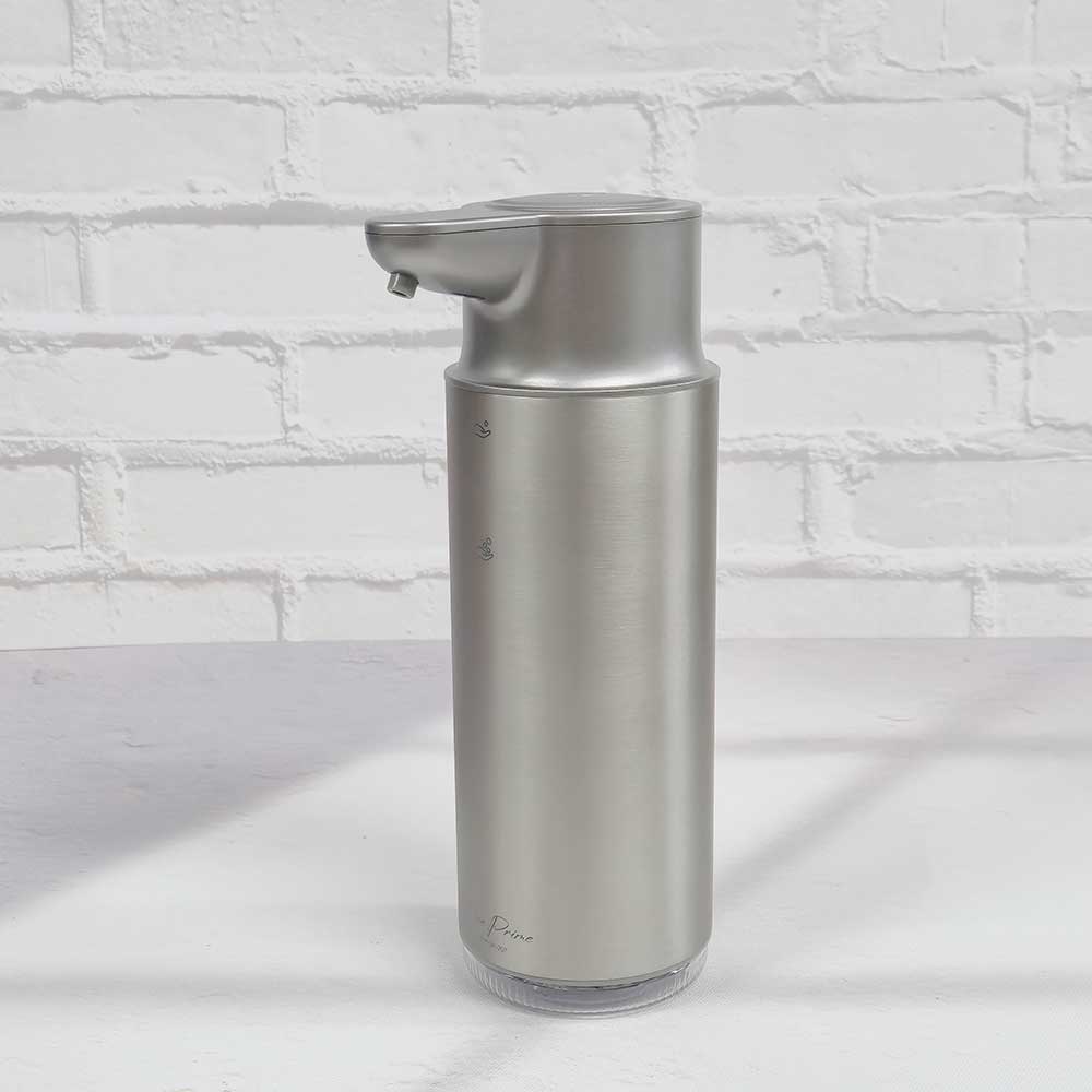 원프라임 메탈 자동 손세정기 욕실 손세정제 디스펜서 해드워시 OP-207 거품비누, 1개, 메탈릭 실버 39,900원