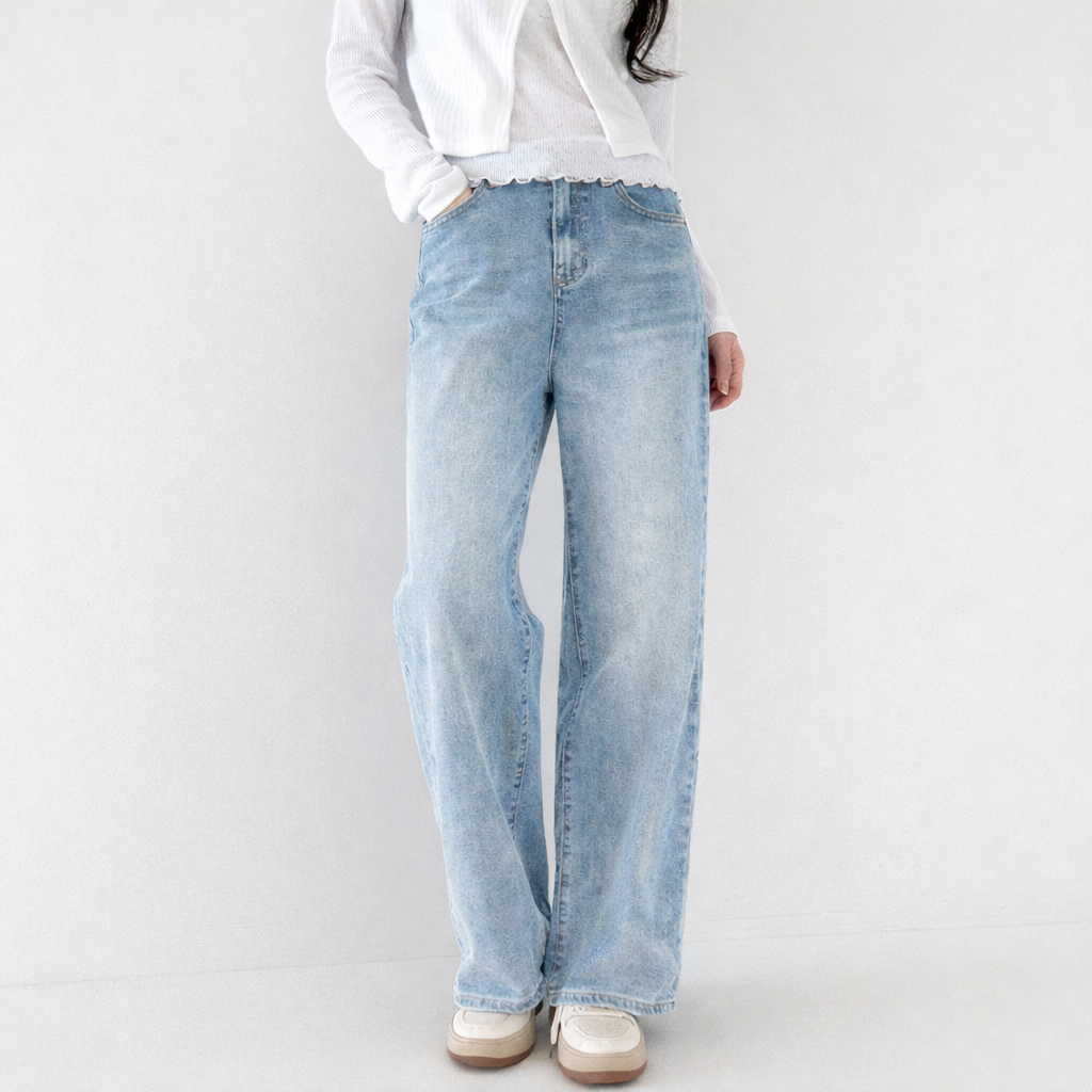 라라온 여성용 숏/기본/롱 기장 와이드 밴딩 스판 청바지 25TSP3388 34,900원