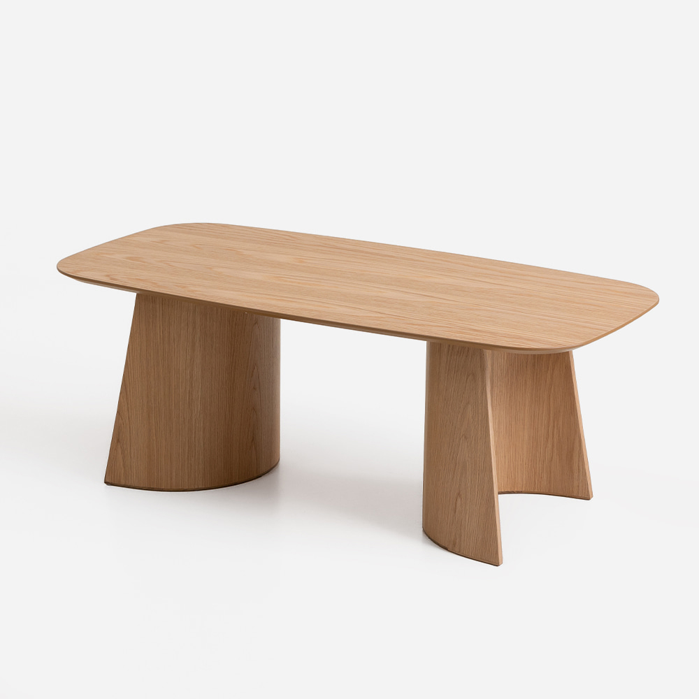 퍼니인어스 플라이 원형 내추럴 우드 거실 소파 테이블, 내츄럴오크 547,200원