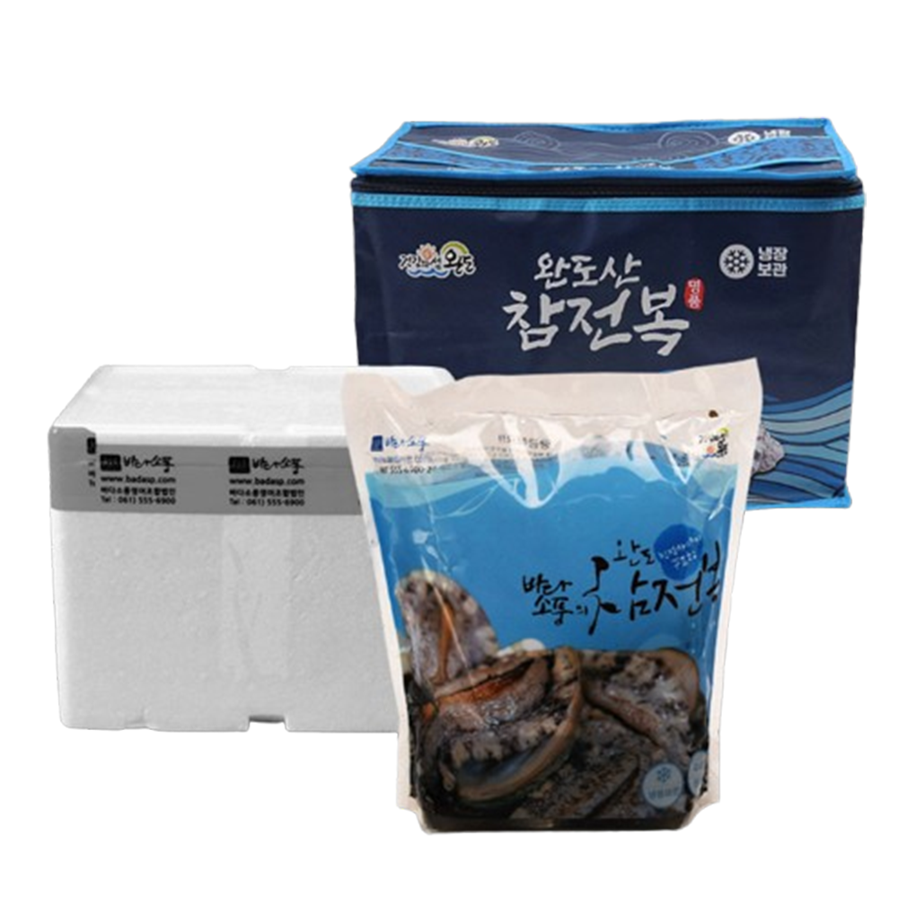 [선물세트] 요리용으로 딱 좋은 크기 완도 활전복 대 (부직포가방포함), 1개, 2kg(19~20미) 66,900원
